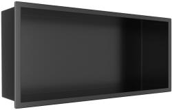 BALNEO Raft incastrat dreptunghiular Balneo Wall-Box One cu rama 45x20x10 cm negru mat (B0101020410-2)
