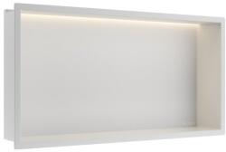 BALNEO Raft incastrat dreptunghiular Balneo Wall-Box One LED cu rama 60x30x10 cm alb mat (B0101050109-2)