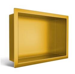 BALNEO Raft incastrat dreptunghiular Balneo Wall-Box One cu rama 30x20x10 cm auriu lucios (B0101030310-1)