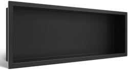 BALNEO Raft incastrat dreptunghiular Balneo Wall-Box One cu rama 60x20x10 cm negru mat (B0101020410-3)