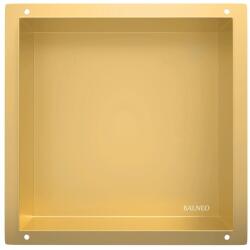 BALNEO Raft incastrat patrat Balneo Wall-Box No Rim 30x30x10 cm auriu lucios fara rama (B0201030310-1)