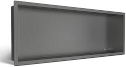 BALNEO Raft incastrat dreptunghiular Balneo Wall-Box One cu rama 90x30x7 cm Gun Metal periat (B0101060304-8)
