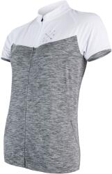Sensor Tricou de ciclism pentru femei Cyklo Moti Grey/White XL