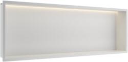 BALNEO Raft incastrat dreptunghiular Balneo Wall-Box One LED cu rama 90x30x10 cm alb mat (B0101050109-3)