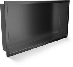 BALNEO Raft incastrat dreptunghiular Balneo Wall-Box One cu rama 60x30x7 cm Gun Metal periat (B0101060304-6)
