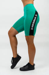 Nebbia Pantali scurți pentru femei ICIC High Waisted Biker Shorts 238 green L