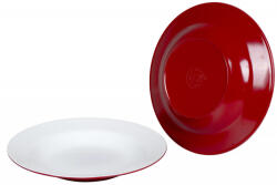 Bo-Camp Deep plate Two tone - 4 buc. Culoare: roșu (6181533)