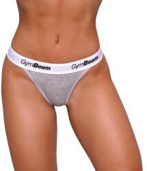 GymBeam Tanga pentru femei Thgs 3Pack Grey S