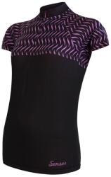 Sensor Tricou de ciclism pentru femei Cyklo Wave Black S