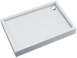 Schedpol Medium White Stone téglalap alakú zuhanytálca 120x80 cm fehér 3.4738/B/ST (34738BST)
