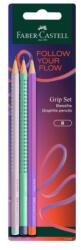 Faber-Castell Creioane Faber-Castell Grip nr. 2 (B) Flow Edition (Set de 3)