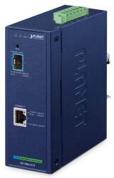 PLANET IP40 Industrial 1-Port convertoare media pentru rețea 10000 Mbit/s Albastru (IXT-900-1X1T) - ury