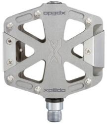 Xpedo MX Force 2 MTB platform pedál, alu, cserélhető szegecsekkel, ezüst
