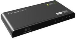 Techly HDMI 2.0 Splitter 1x4 4K*60Hz HDR EDID Active Splitter (IDATA-HDMI2-4K4HDR)