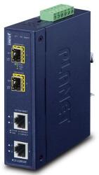 PLANET IP30 Industrial 2-port convertoare media pentru rețea Albastru (IGT-2205AT) - ury