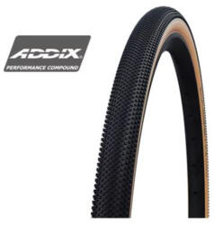 Schwalbe G-One Allround Perf HS473 28x1, 5 (40-622) gravel külső gumi (köpeny). kevlárperemes, defektvédett (RaceGuard), Addix, TL-Ready (TLE), bézs oldalfallal, E25, 485g
