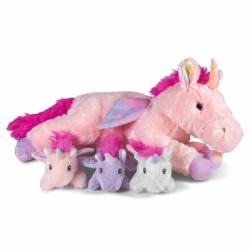 Cozy Noxxiez Unicorni Noxxiez confortabili cu mama - jucărie de pluș