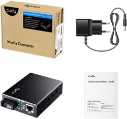 Cudy MC100GSB-60B convertoare media pentru rețea 1000 Mbit/s Multimodală, Monomodală Negru (MC100GSB-60B)