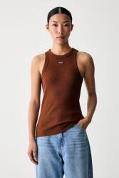 HUGO Blue top pentru femei din bumbac cu elastan Easy Tank_B PPYH-TSD0OL_88X (50508857)