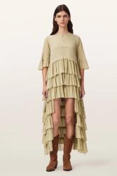 AllSaints rochie asimetrică din vâscoză CAVARLY 9BY2-SUDZYN_71X (W188DE)