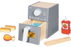 Goki Airfryer sau friteuza din lemn cu accesorii, 16 piese, joc de rol de la 3 ani (GOKI51430) Bucatarie copii