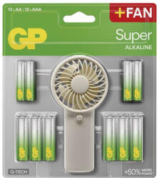 GP Batteries GP elemcsomag + ventillátor 12xAA + 12xAAA (B0161M)