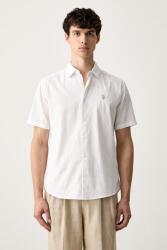 U. S. Polo Assn U. S. Polo Assn. férfi vászon ing LINEN BLEND SS - fehér L