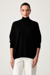 Trussardi pulóver női viszkózzal - fekete S - answear - 50 990 Ft