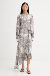 Blugirl Blumarine asszimetrikus ruha viszkózzal - bézs 40