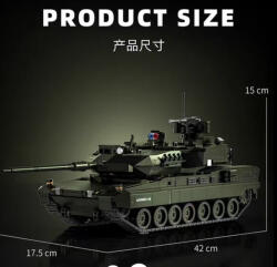  Leopard szupertank epitokeszlet, 2300+ darabos (mould063)