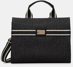Morgan shopper női fonott - fekete Univerzális méret - answear - 24 990 Ft