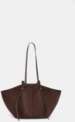 Yuzefi női velúrbőr shopper LARGE MOCHI - barna Univerzális méret