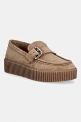 Weekend Max Mara női velúr loafer - barna Női 37