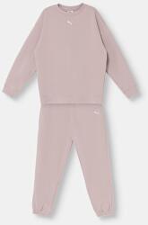 PUMA melegítő szett gyerek pamuttal Loungewear Sweat Suit - rózsaszín 152
