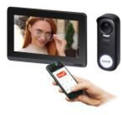 VIRONE VDP-76/B SINNI, családi video kaputelefon szett, vezeték nélküli, 420m, 7", Wi-Fi, érintőképernyő, Full HD (VDP-76/B)