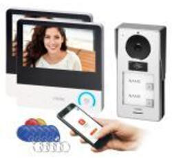 VIRONE VDP-69 PAVONIS MULTI, videós kaputelefon szett, 7"-os LCD érintőképernyővel, Wi-Fi/App, SD-kártyahellyel, Full HD kamerával 1080p, 125 kHz-es proximity kártya- és címkeolvasóval (VDP-69)