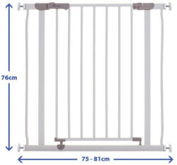 Dreambaby Ava biztonsági ajtórács 75-81 cm - fehér