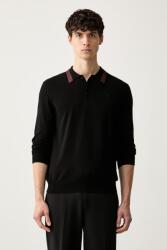 Trussardi pulóver férfi viszkózzal - fekete M - answear - 46 990 Ft