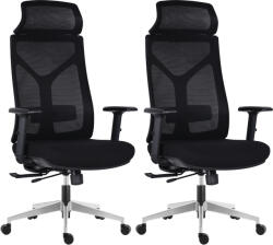 LTC 2PACK Ergonomikus irodai szék ARIA fekete (2 db)