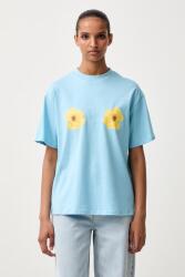 Never Fully Dressed t-shirt női pamut - kék S