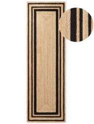 Hanse Home Covor tip traversă negru/în culoare naturală reversibil/țesut manual din iută 80x250 cm Looma - Hanse Home Covor