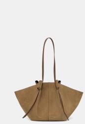 Yuzefi shopper női velúrbőr LARGE MOCHI - zöld Univerzális méret