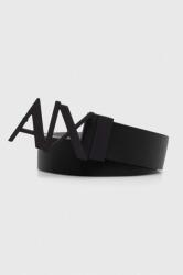 Armani Exchange kifordítható bőröv - fekete 100