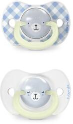 Suavinex Suzetă fiziologică Suavinex SX Pro fosforescentă, 0-6 luni, 2 buc. - Culori variate (8426420904681)