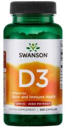 Swanson Vitamina D3 1000 UI - 250 capsule