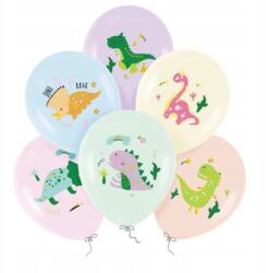 PartyPal Születésnapi Lufik szülinapi színes dinoszauruszok 30cm 6db 6 Dino