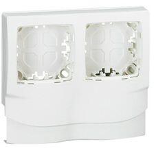 Legrand Oteo csatorna-szerelvénykeret 2-egység kezeletlen műanyag fényesfehér DLP mini LEGRAND - 031414 (031414)