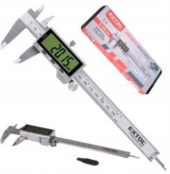 Extol Premium Elektronikus tolómérő 0-150mm digitális rozsdamentes acél inox tok (8825221)