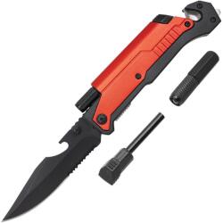 HARAHU Outdooros összecsukható kés PT - 40823 - Piros / Fekete KP40823