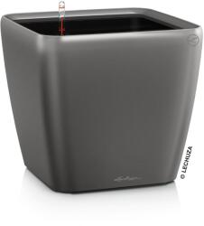 Lechuza QUADRO Premium 43 LS Cm Charcoal Metallic műanyag növénytartó 43 cm